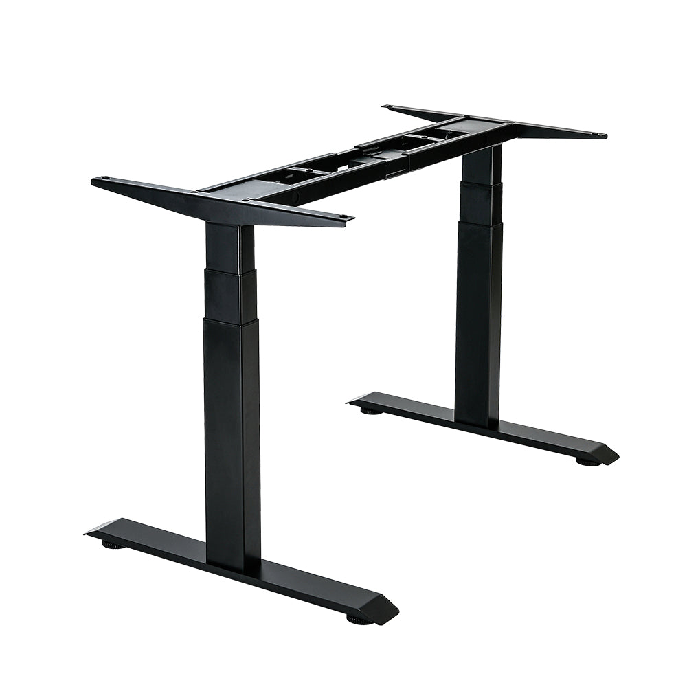 VWINDESK VD210 Heavy Duty Electric Height Adjustable Sitting Standing Desk Frame Only/Sit Stand - Dual Motors 3 Stages Motorized Desk Base Only