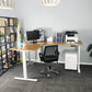 VWINDESK Dessus de table de bureau 100 % bambou massif 121,9 x 27,5 x 2,5 cm uniquement, pour bureau debout, bureau à domicile (angle droit)